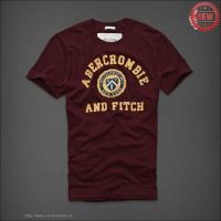 heren abercrombie and fitch korte tees established 1892 new york donkerrood geel Shop Amsterdam bslln627